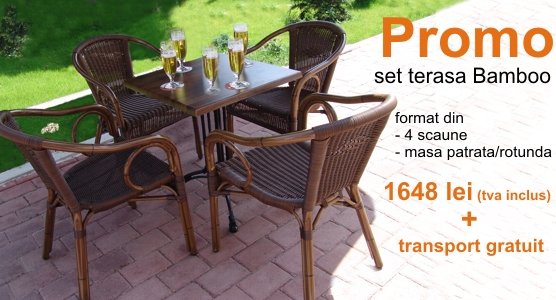 SET MOBILIER DE TERASA BAMBOO